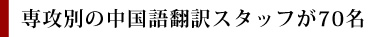 専攻別の中国語翻訳スタッフが70名│英語・中国語・韓国語など58言語の翻訳会社は1stトランス