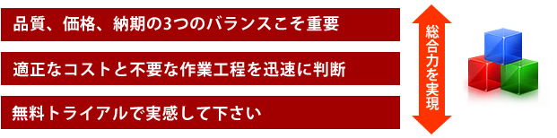 満足いただけるサービスをご提供